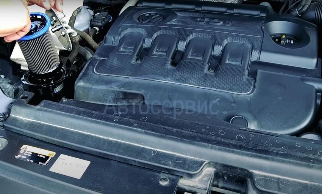 Замена топливного фильтра на дизеле Фольксваген Тигуан в сети надежных ...